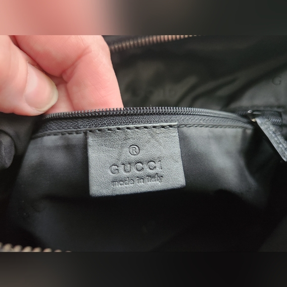 Gucci Black Suede, Leather Shoulder Bag - Picture 11 of 16